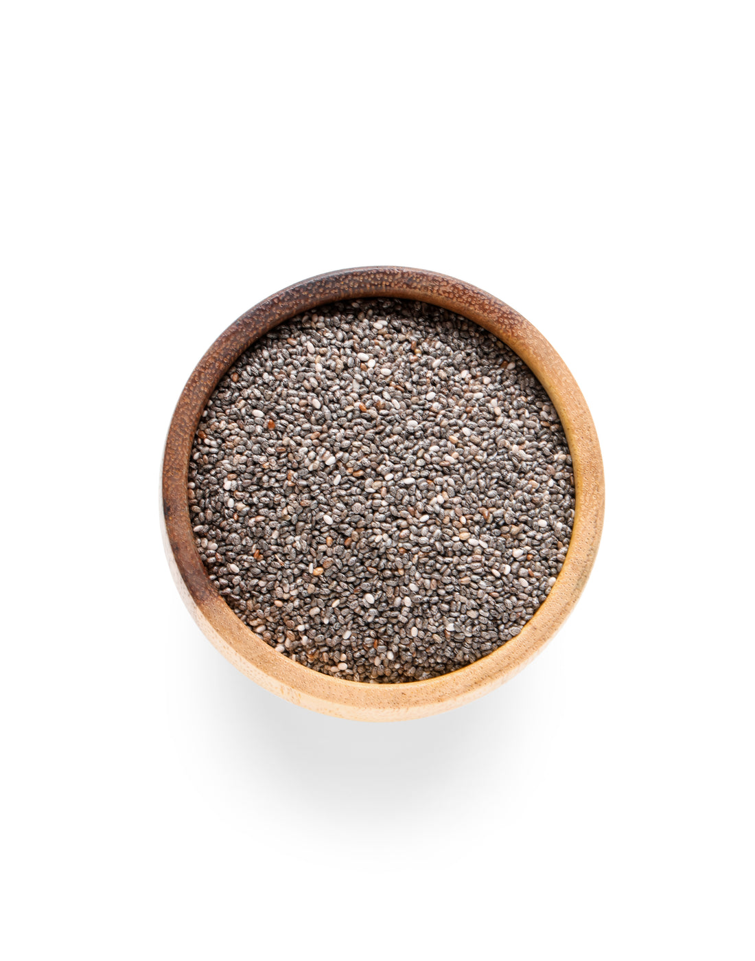 Holzschale mit Chia Samen