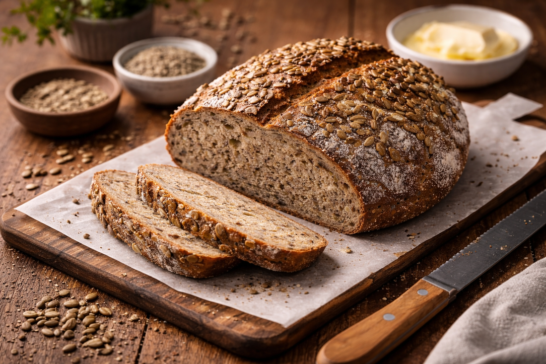 Körnerbrot mit Sauerteig selber backen