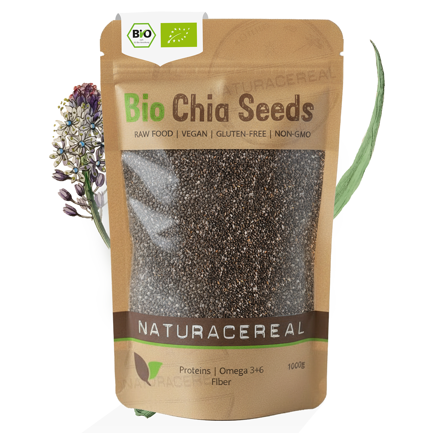 Bio Chia Samen 1kg Monatsvorrat