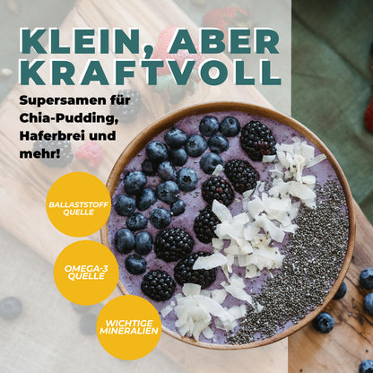 Bio Chia Samen Nährwerte – Ballaststoffe, Omega-3 und pflanzliches Protein