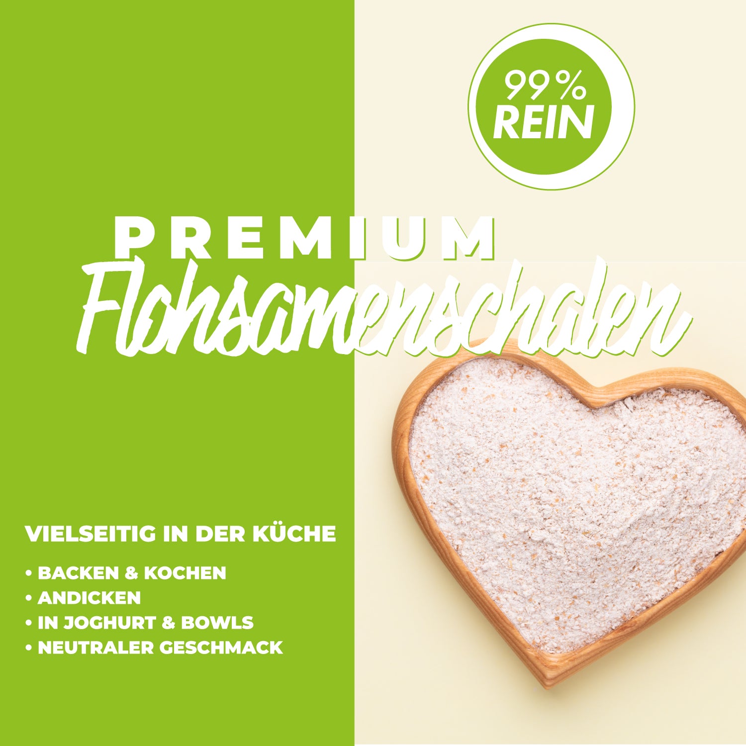 Bio Flohsamenschalen – Plantago ovata in Premium-Qualität