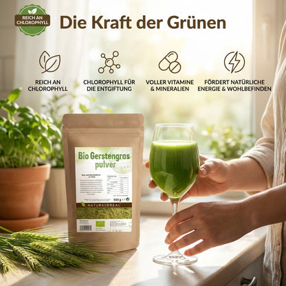 Naturacereal Bio Gerstengraspulver aus kontrolliertem Bio-Anbau