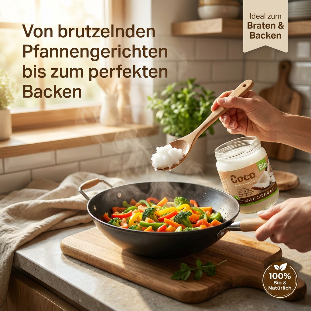 Plastikfreie Glasverpackung: Naturacereal Bio Kokosöl 1L nachhaltig verpackt