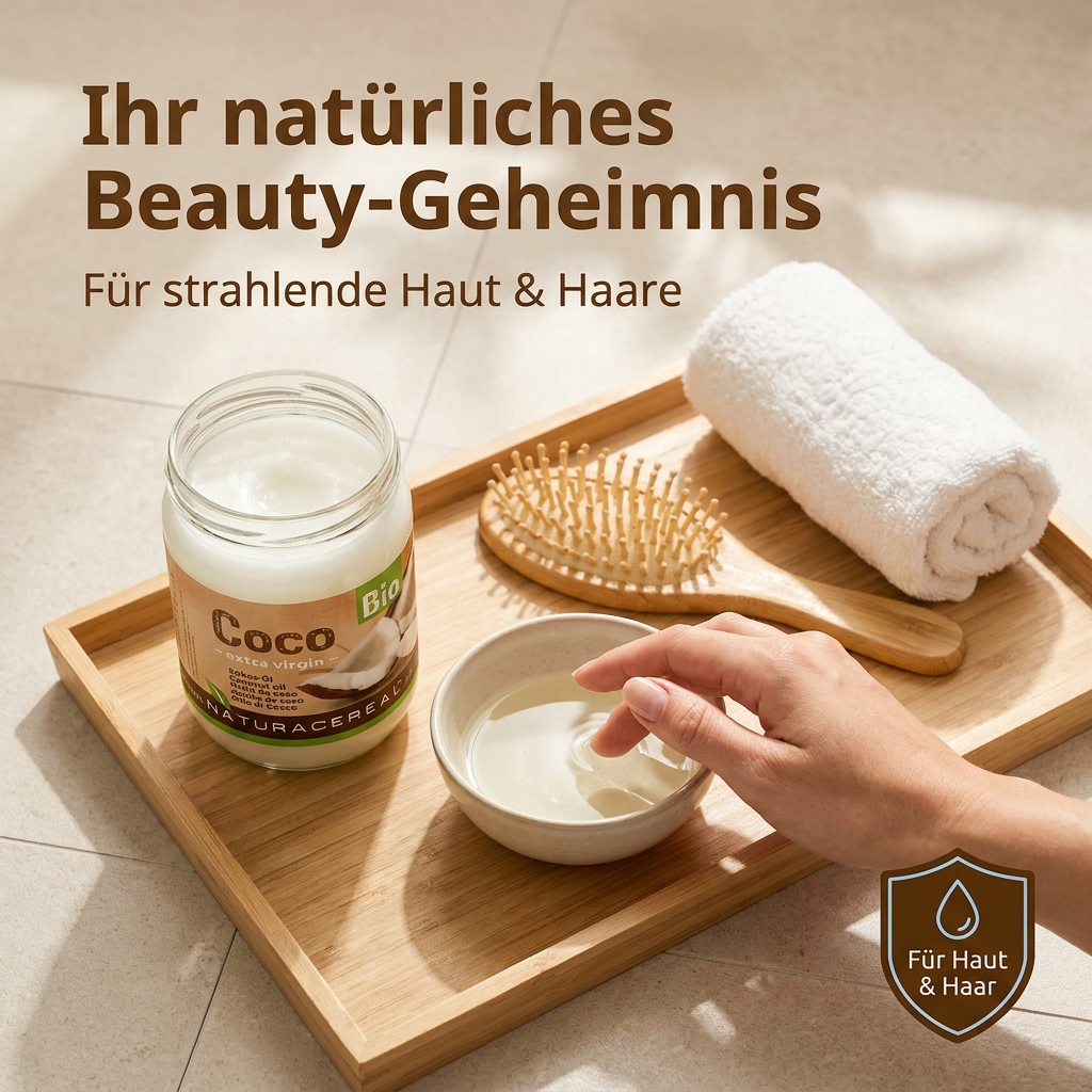 Naturbelassene Rohkostqualität: Naturacereal Bio Kokosöl 1L nativ und unraffiniert